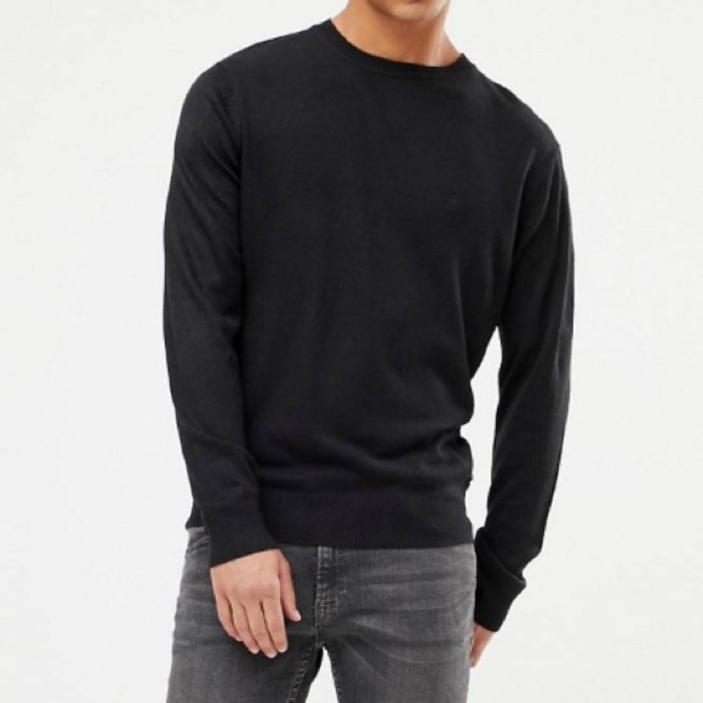 French connection plain logo crew neck sweater
